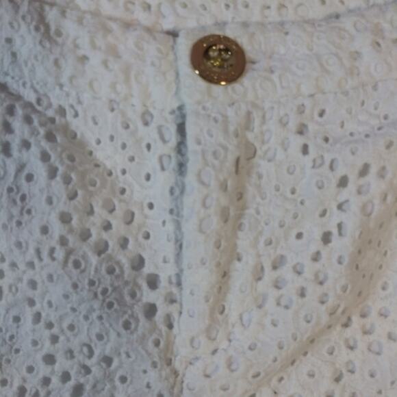 Lily Pulitzer Adie Eyelet White Shorts Size 00 - Picture 6 of 9